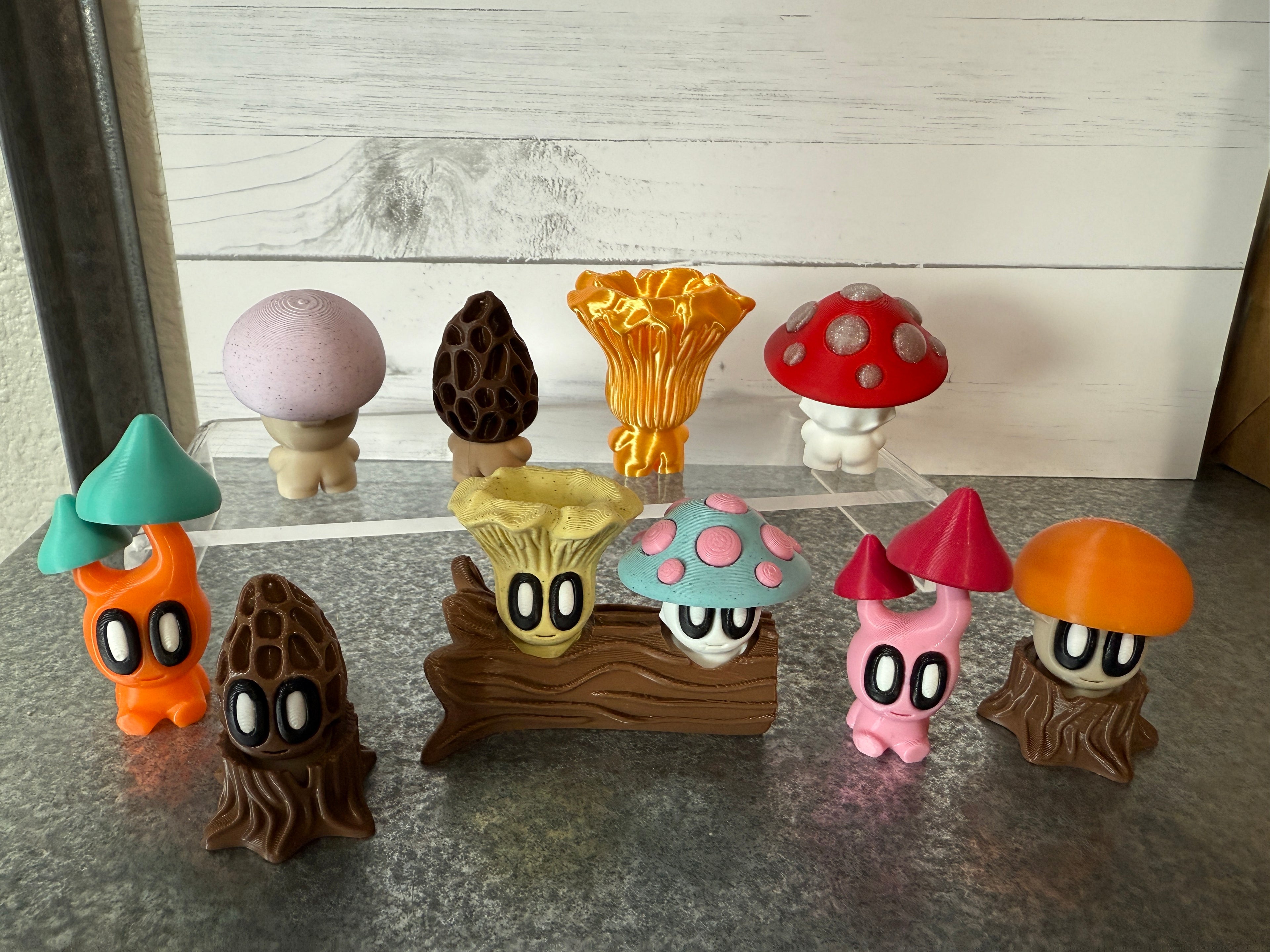 Mushroom MINI Flight (Yes! They have little bunners!)