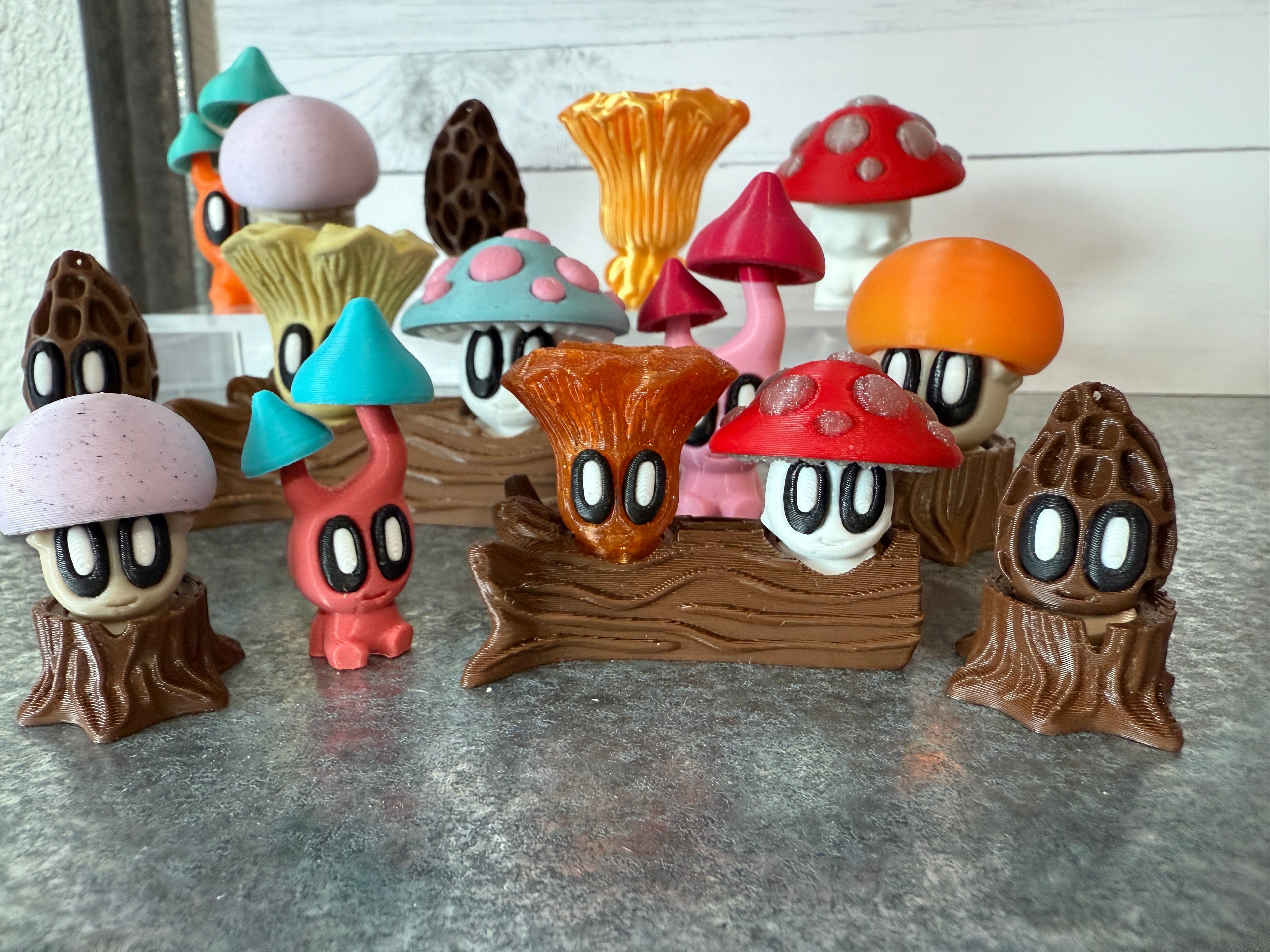 Mushroom MINI Flight (Yes! They have little bunners!)